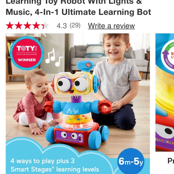 Fisher Price learning bot ages 6m-5y - Picture 3 of 7